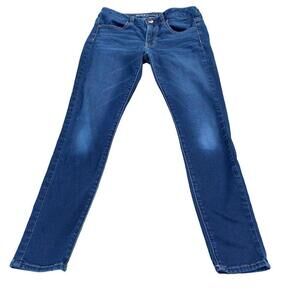 American Eagle Womens Blue Jeans Super Stretch Skinny Jegging Size 4 Short​​